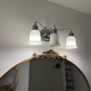 SOLD 3 Light Vanity Fixture
